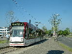 2006: Combino 648 an der Endhaltestelle Hauptfriedhof