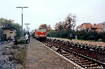 Rudolstadt 1994: Einfahrt der Regionalbahn mit 219