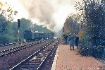 Rudolstadt 1994: Ausfahrt des Dampfsonderzuges