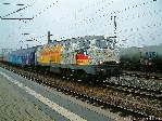 Saalfeld 2003: Lok 218 121 als "Sonderzug nach Pankow"