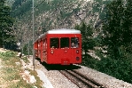 Montenvers-Bahn auf Bergfahrt