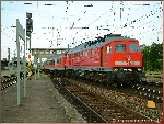 Erfurt 2005:  Ludmilla mit Personenzug