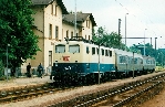 Orlamünde 1996: 141 mit Regionalbahn auf der Saalebahn