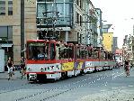 2005: Tatra-Großzug der Linie 7 am Anger