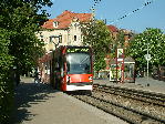 2006: Combino an der Hatestelle Gorkistraße