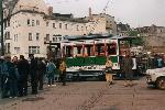 1991: Wagen 4 im Stumpfgleis am Markt