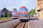 Bad Berka 1997: Zugkreuzung  670 003 und 670 004