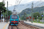 Klausen 2007: Wendezug mit E464 im Bahnhof