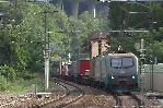 Klausen 2007: Güterzug mit Doppeltraktion E512